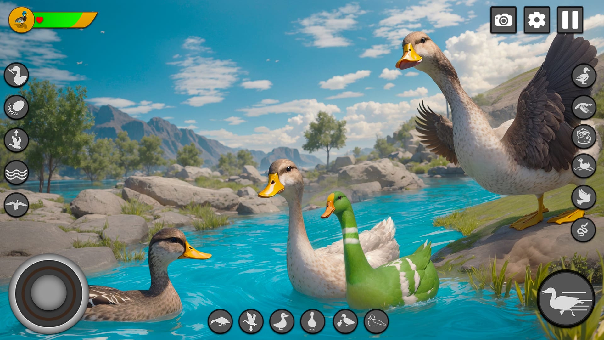 Screenshot 3 - gameplay of Duck Family Simulator Animal Games